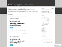 Tablet Screenshot of barkah.wordpress.com