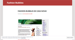 Desktop Screenshot of fashionbubbles.wordpress.com