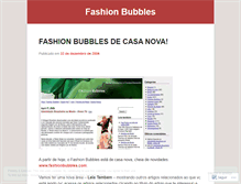 Tablet Screenshot of fashionbubbles.wordpress.com