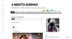 Desktop Screenshot of birgittarudenius.wordpress.com