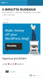 Mobile Screenshot of birgittarudenius.wordpress.com
