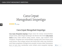 Tablet Screenshot of caracepatmengobatiimpetigo.wordpress.com