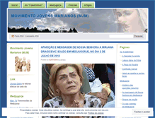 Tablet Screenshot of movimentojovensmarianos.wordpress.com