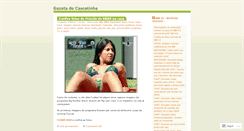 Desktop Screenshot of gazetadecascatinha.wordpress.com