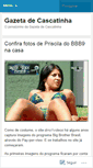 Mobile Screenshot of gazetadecascatinha.wordpress.com