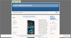 Desktop Screenshot of firmansyahfajar.wordpress.com
