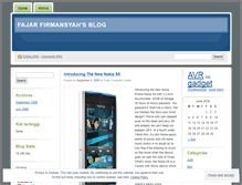 Tablet Screenshot of firmansyahfajar.wordpress.com