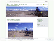 Tablet Screenshot of mountainbikingadventures.wordpress.com