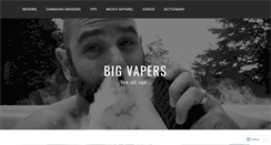 Desktop Screenshot of bigvapers.wordpress.com