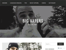 Tablet Screenshot of bigvapers.wordpress.com