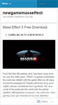 Mobile Screenshot of newgamemasseffect.wordpress.com