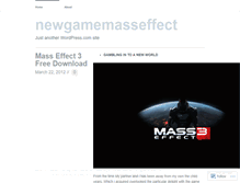 Tablet Screenshot of newgamemasseffect.wordpress.com