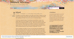 Desktop Screenshot of differentnotless.wordpress.com