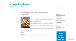 Desktop Screenshot of cooksforpoints.wordpress.com