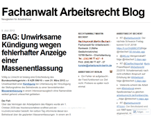 Tablet Screenshot of fachanwaltarbeitsrecht.wordpress.com