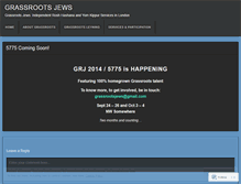 Tablet Screenshot of grassrootsjewishnewyearproject.wordpress.com