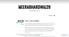 Desktop Screenshot of meerabhardwaj28.wordpress.com