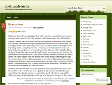 Tablet Screenshot of joshuadsandy.wordpress.com