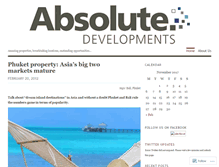 Tablet Screenshot of absolutedevelopments.wordpress.com