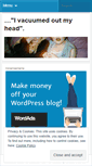 Mobile Screenshot of ivacuumedoutmyhead.wordpress.com