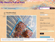 Tablet Screenshot of myheadisfullofyarn.wordpress.com