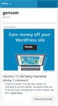 Mobile Screenshot of gericom.wordpress.com