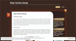 Desktop Screenshot of obatherbalalergi81.wordpress.com