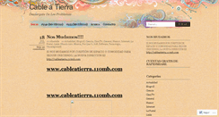 Desktop Screenshot of cabletierra.wordpress.com