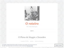 Tablet Screenshot of oroteiro.wordpress.com