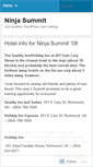 Mobile Screenshot of ninjasummit.wordpress.com
