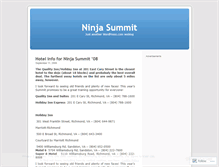 Tablet Screenshot of ninjasummit.wordpress.com