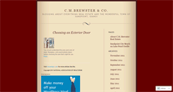 Desktop Screenshot of cmbrewster.wordpress.com