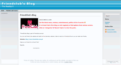 Desktop Screenshot of friendclub.wordpress.com