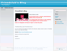 Tablet Screenshot of friendclub.wordpress.com