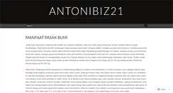 Desktop Screenshot of antonibiz21.wordpress.com