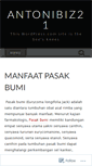 Mobile Screenshot of antonibiz21.wordpress.com