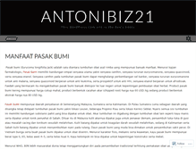 Tablet Screenshot of antonibiz21.wordpress.com