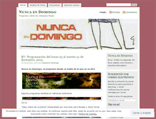 Tablet Screenshot of nuncaendomingo.wordpress.com