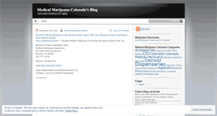 Desktop Screenshot of medicalmarijuanacolorado.wordpress.com