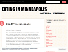 Tablet Screenshot of eatinginmpls.wordpress.com