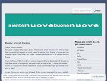 Tablet Screenshot of nientenuovebuonenuove.wordpress.com