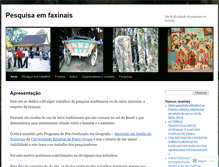 Tablet Screenshot of faxinais.wordpress.com