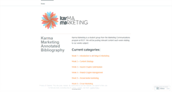 Desktop Screenshot of karmamarketingbcit.wordpress.com