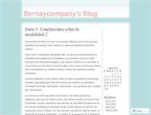 Tablet Screenshot of bernaycompany.wordpress.com