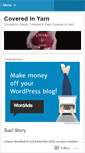 Mobile Screenshot of coveredinyarn.wordpress.com