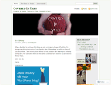 Tablet Screenshot of coveredinyarn.wordpress.com
