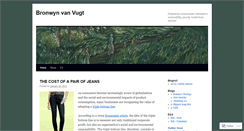 Desktop Screenshot of bronwynvanvugt.wordpress.com