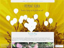 Tablet Screenshot of fremontflora.wordpress.com