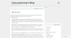Desktop Screenshot of cancunboxing.wordpress.com