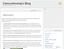 Tablet Screenshot of cancunboxing.wordpress.com